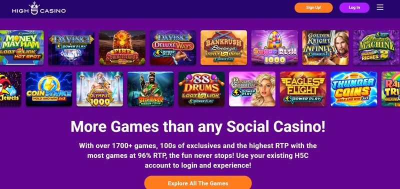 High5 Casino Game Page