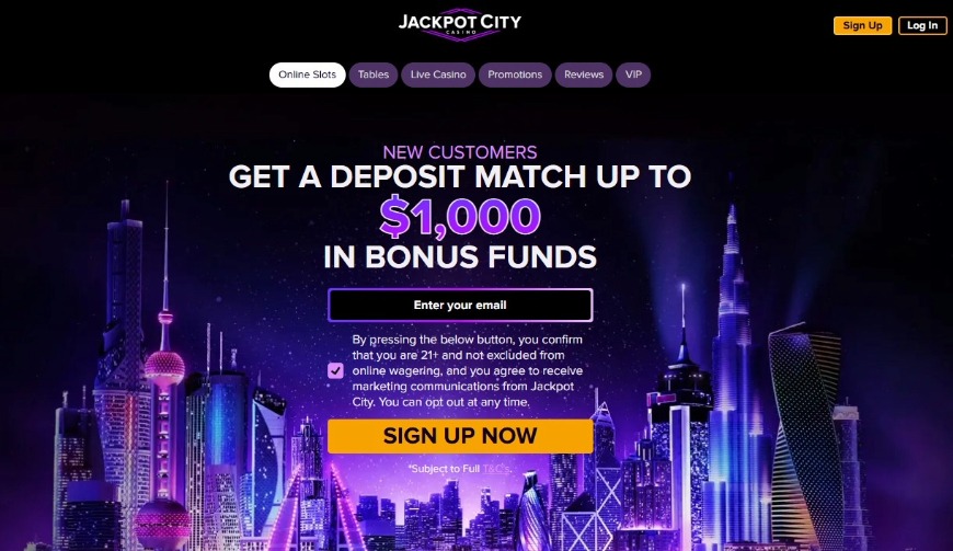 Jackpot City Casino Home Image