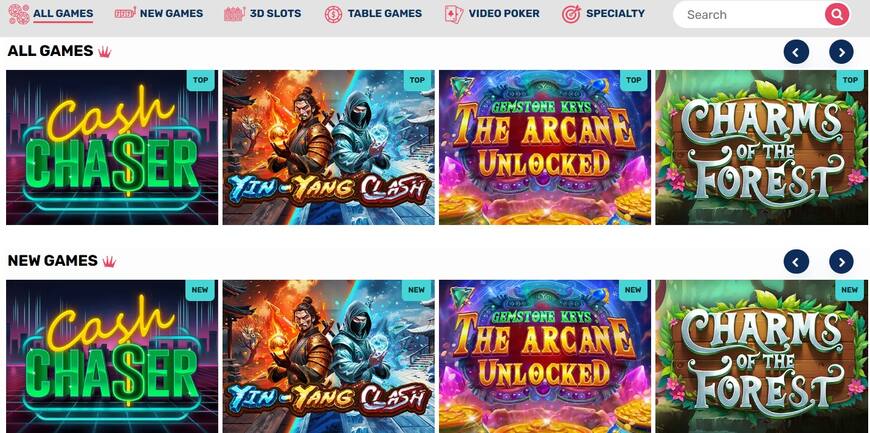 Kats Casino Game Page