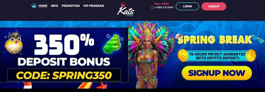 Kats Casino Main Page