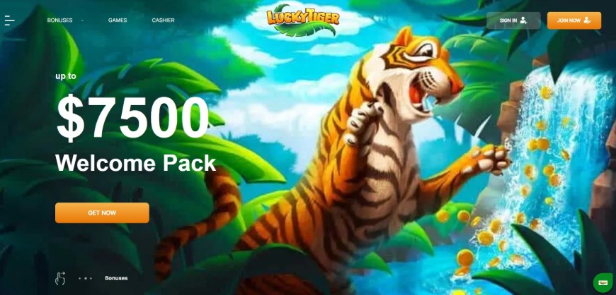Luckytiger Casino Home Image