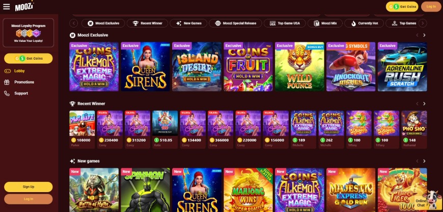 Moozi Casino Games Image
