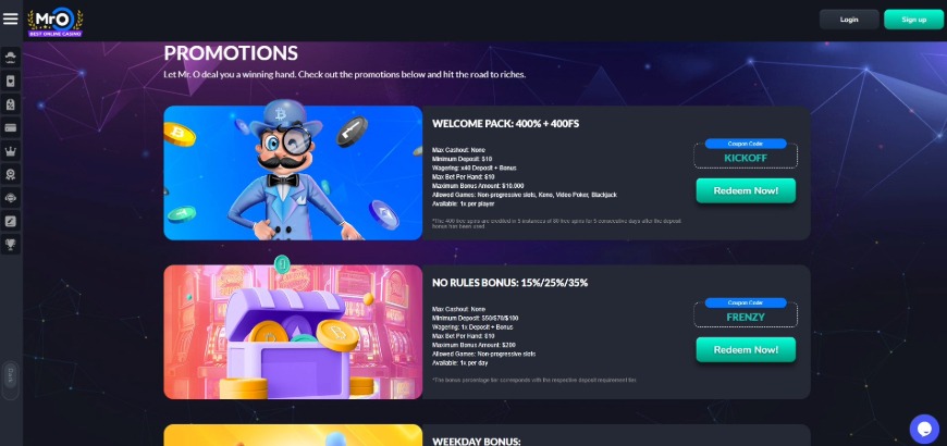 Mro Casino Promotions Image