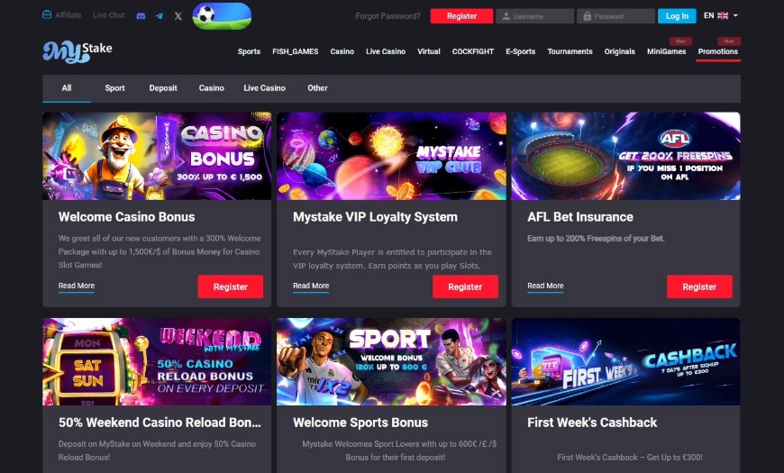 Mystake Casino Promotions Image