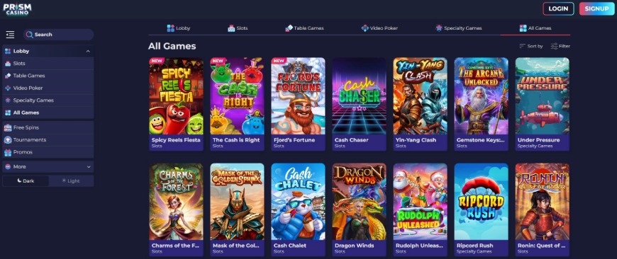 Prism Casino Games Image
