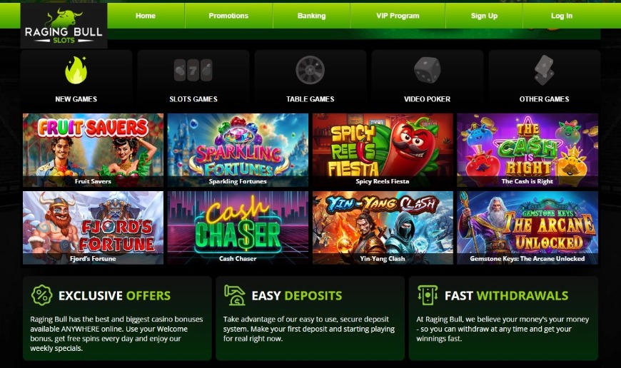 Raging Bull Slots Games Image