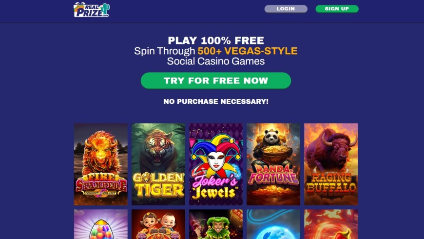 Realprize Casino Home Image