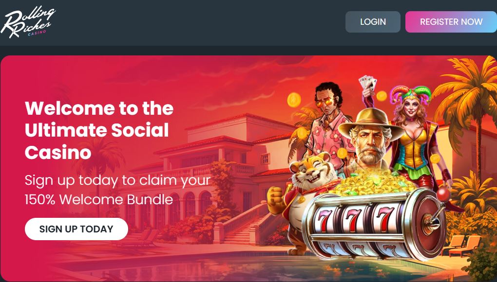 Rolling Riches Casino Main Page