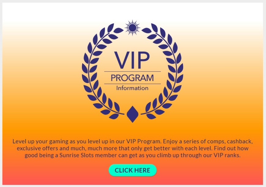 Sunrise Slots Vip Program Image