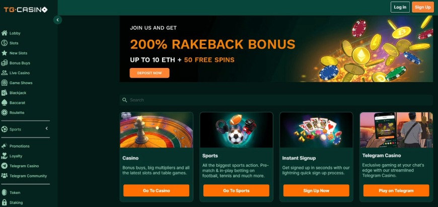 Tg Casino Home Image