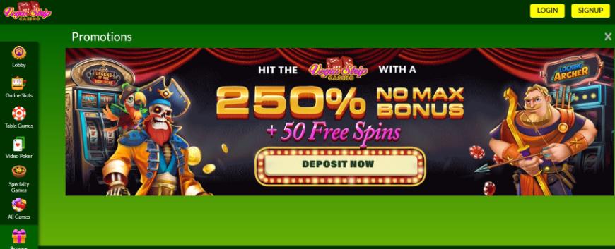 Vegas Strip Casino Promo Page