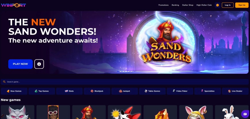 Winport Casino Home Image