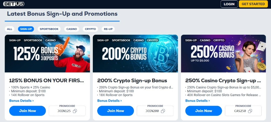Bet Us Promotions Image