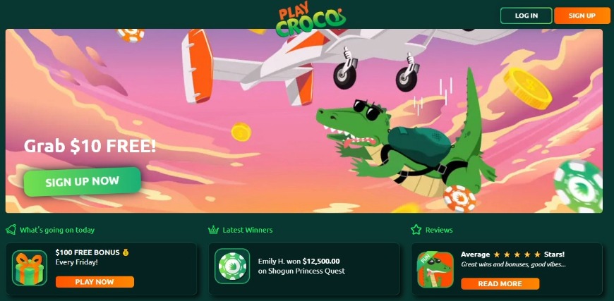 Croco Casino Home Image