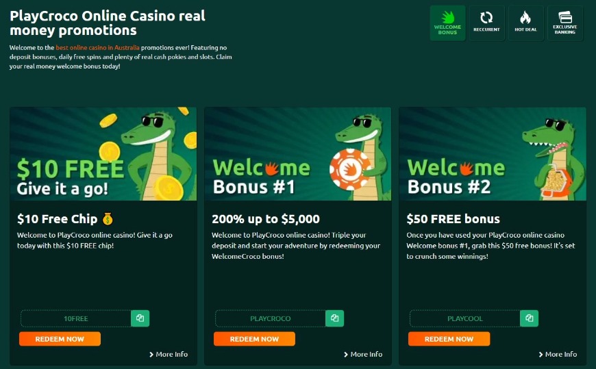 Croco Casino Promotions Image