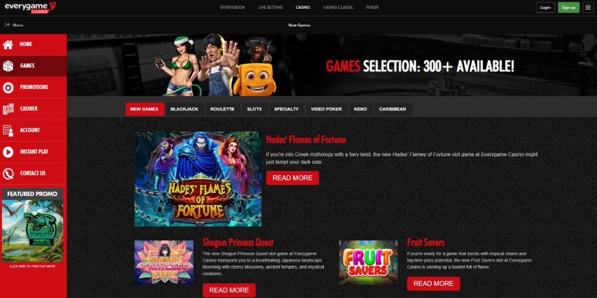 Everygame Casino Games Image