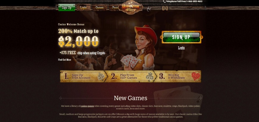 Highnoon Casino Home Image
