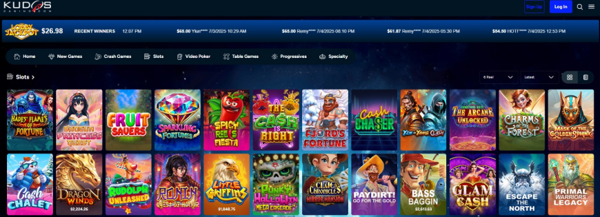 Kudos Casino Games Image