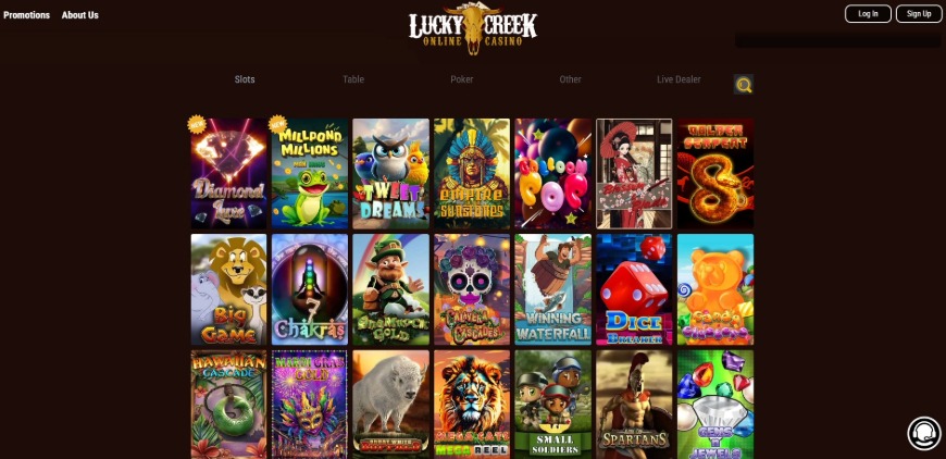 Luckycreek Casino Games Image