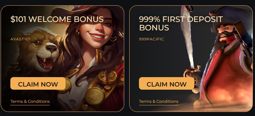 Pacific Spins Bonus 1
