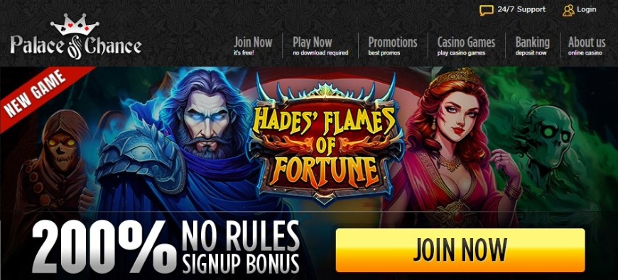 Palace Of Chance Casino Home Image