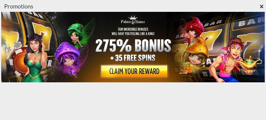 Palace Of Chance Casino Promotions Image