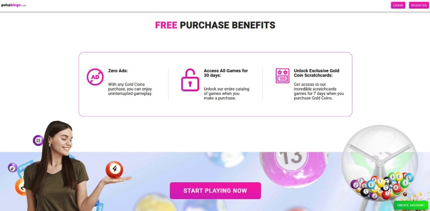 Pulsz Bingo Free Purchase Image
