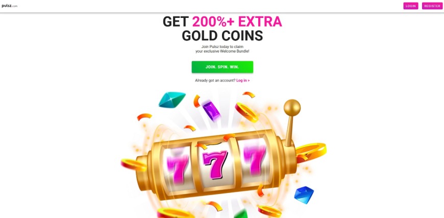 Pulsz Casino Home Image