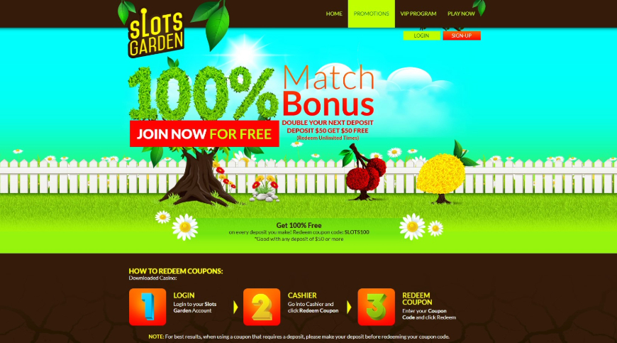 Slots Garden Promotions Image