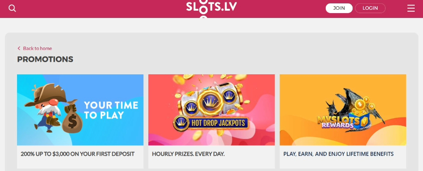 Slots Lv Casino Promotions Image