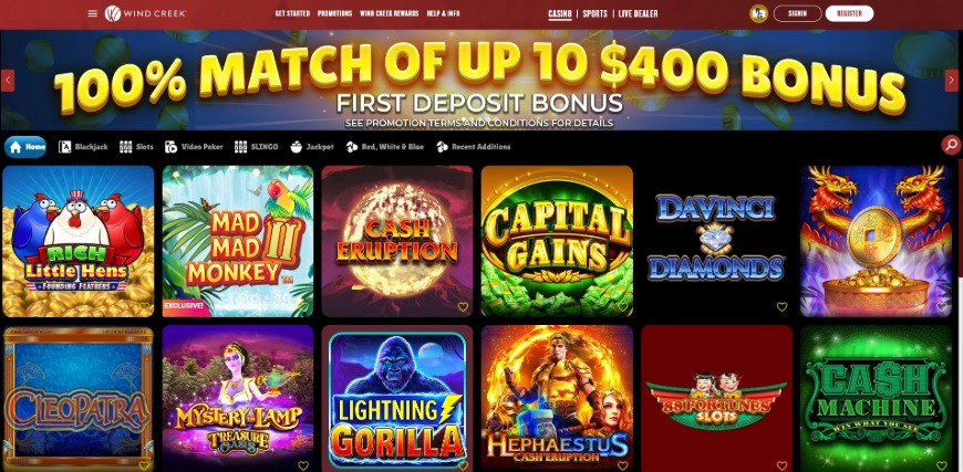 Windcreek Casino Games Image
