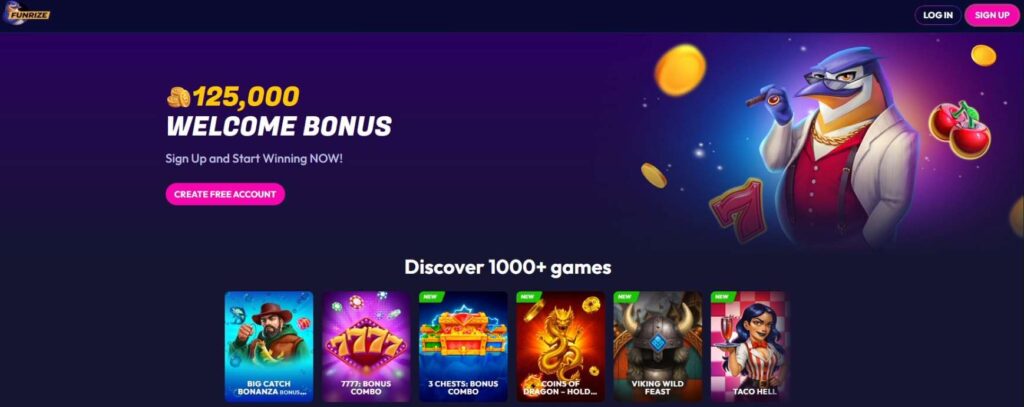 Funrize Homepage Image