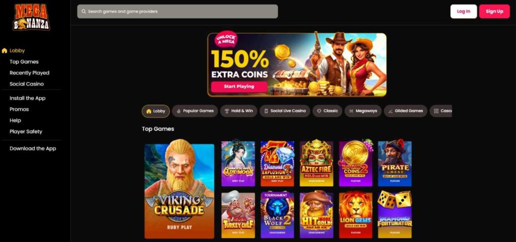 Mega Bonanza Home Image