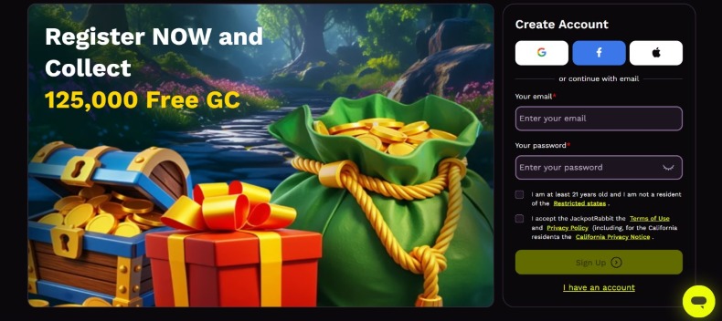 Jackpot Rabbit Sign Up