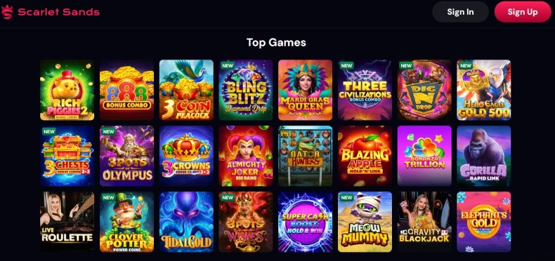 Scarletsands Top Games