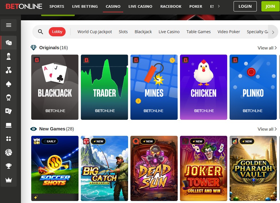 Betonline Games Clovr