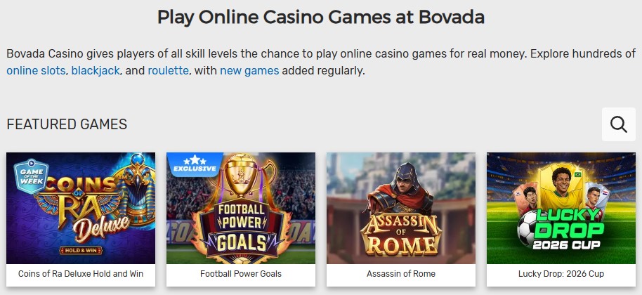 Bovada Casino Clovr