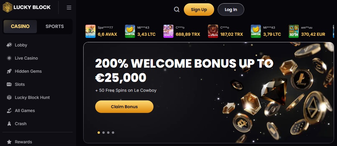 Luckyblock Home Clovr