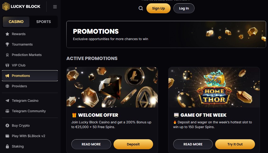 Luckyblock Promotions Clovr