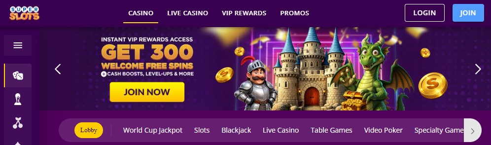 Superslots Home Clovr