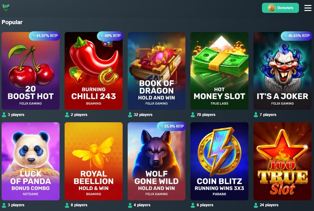 Vave Slots Clovr