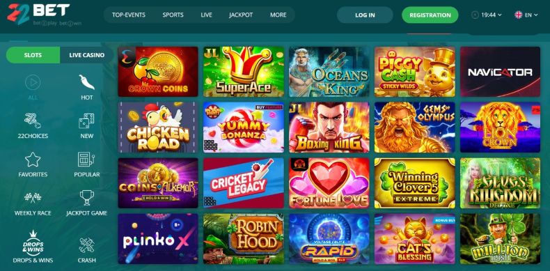22bet Games
