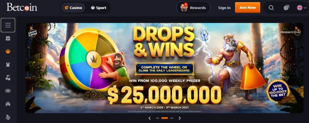 Betcoin Casino Home Clovr