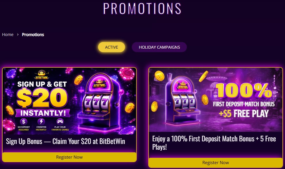 Bitbetwin Promotions Clovr
