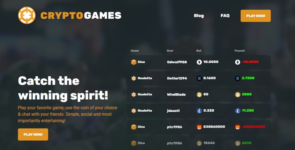 Cryptogames Net Home Clovr