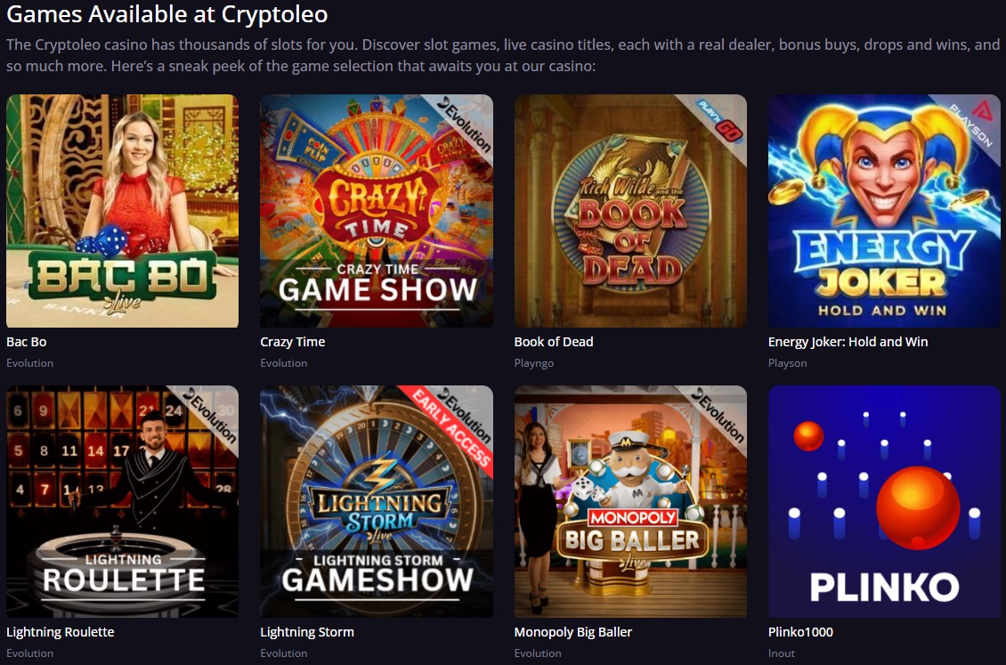 Cryptoleo Games Clovr