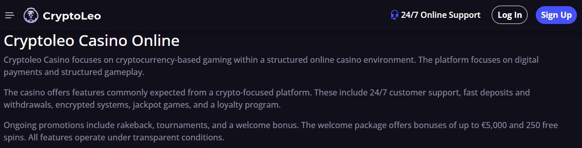 Cryptoleo Home Clovr