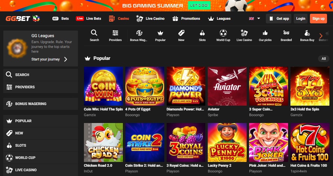 Ggbet Casino Games Clovr