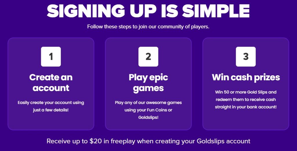Goldslips Signup Clovr