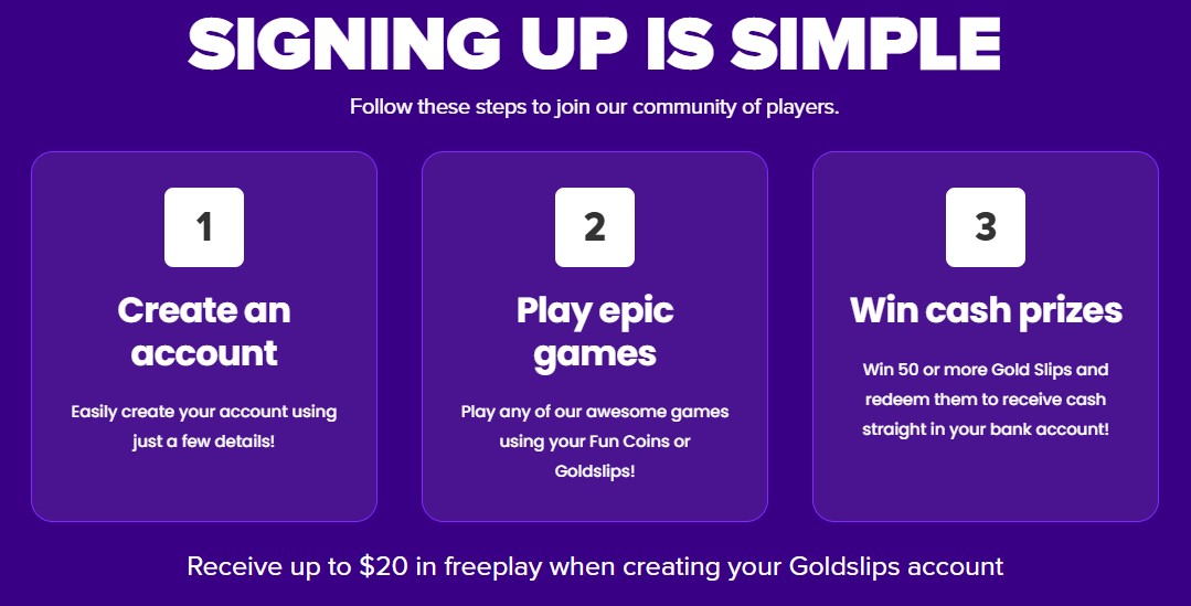 Goldslips Signup Clovr